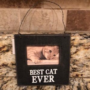 Best Cat Ever ornament photo holder & magnet NWT